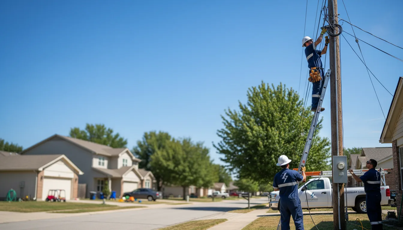 Residential electrician providing installation services in Kanopolis, KS